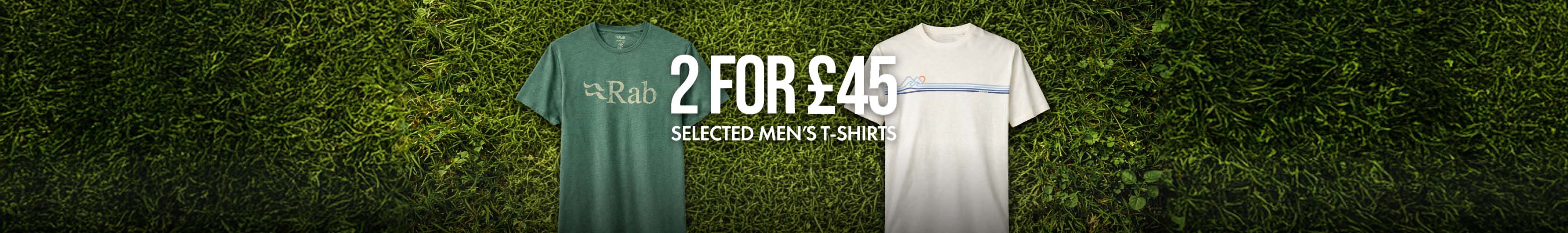 Shop 2 for £45 T-shirt offer